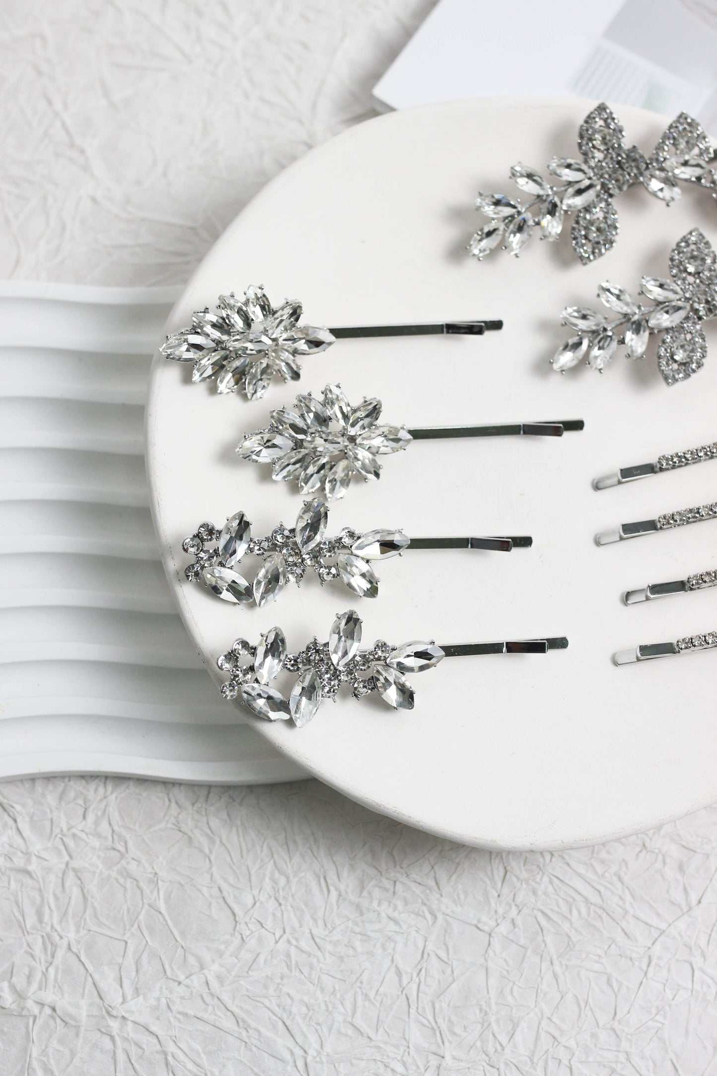 A2503MS48869 - Luxury Rhinestone Crystal Hair Pins Set