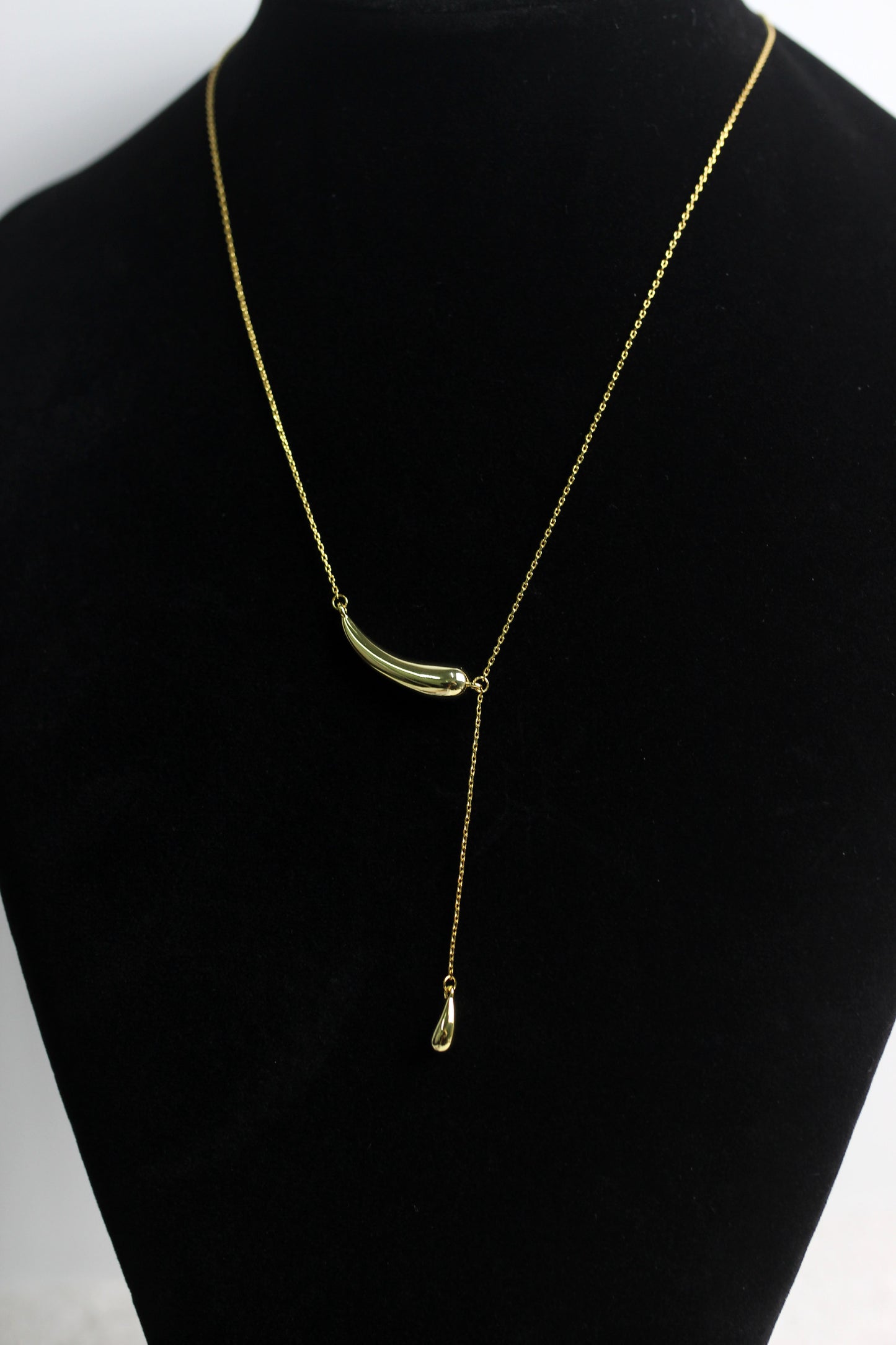 A2503MYZB34575 - Minimalist Double-Layer Drop Pendant Necklace
