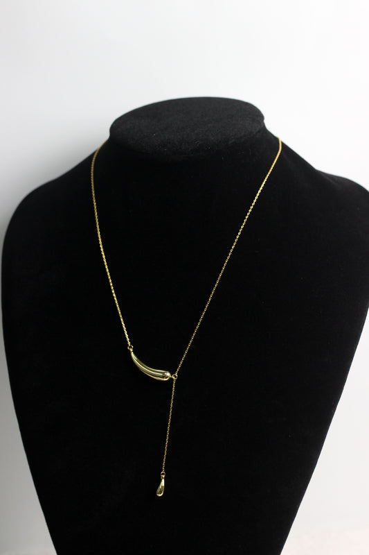 A2503MYZB34575 - Minimalist Double-Layer Drop Pendant Necklace