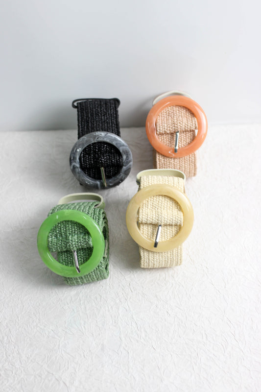 A2503WR52667 - Woven Belt with Round Buckle