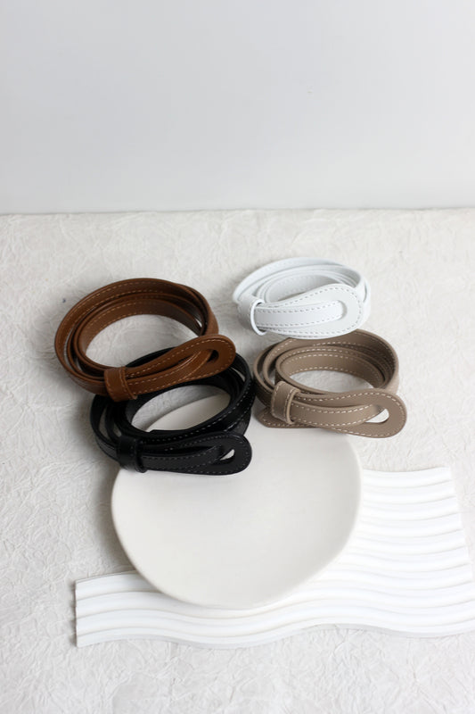 A2504DJN29345 - Minimalist Leather Wrap Belt