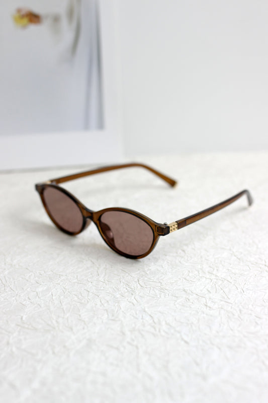 A2504KD22035 - Oval Frame Retro Sunglasses
