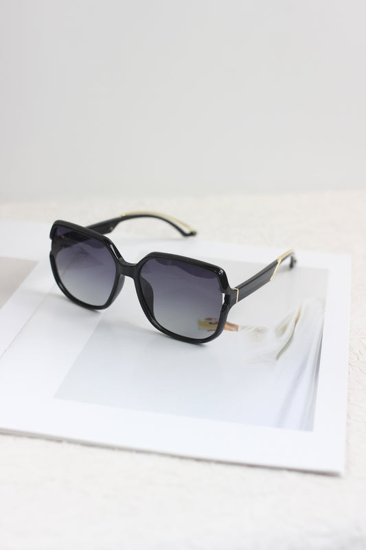 A2504NS78310 - Oversized Square Frame Gradient Sunglasses