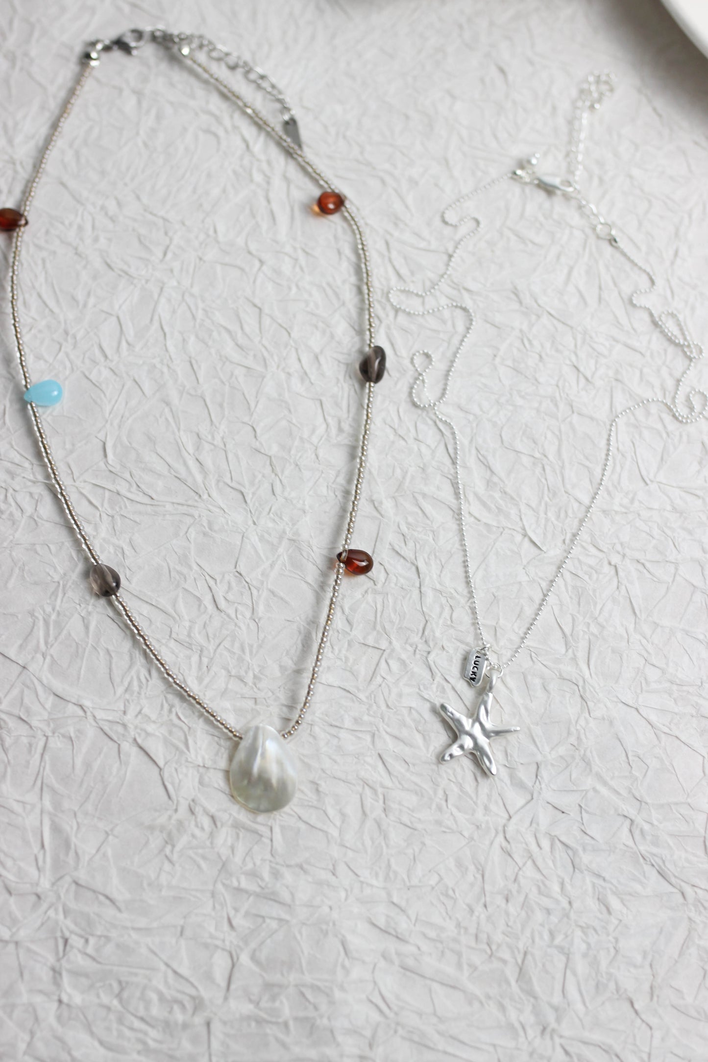 A2506XYDZ38712 - Silver Starfish Pendant Necklace