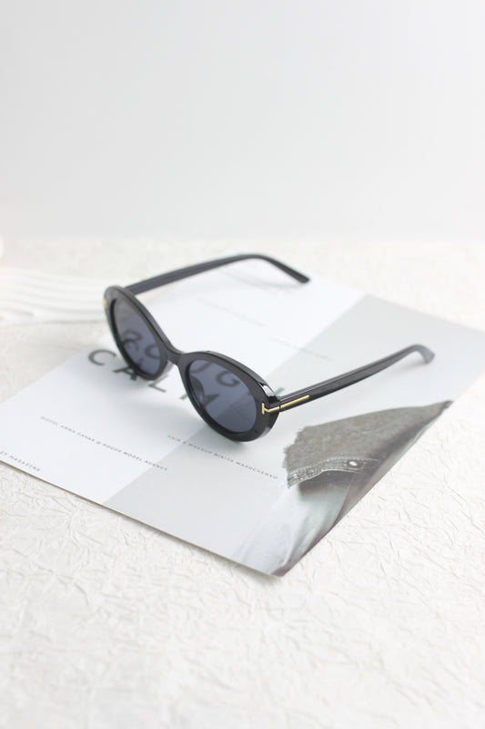 A2507CC32458 -Retro Oval Cat-Eye Sunglasses