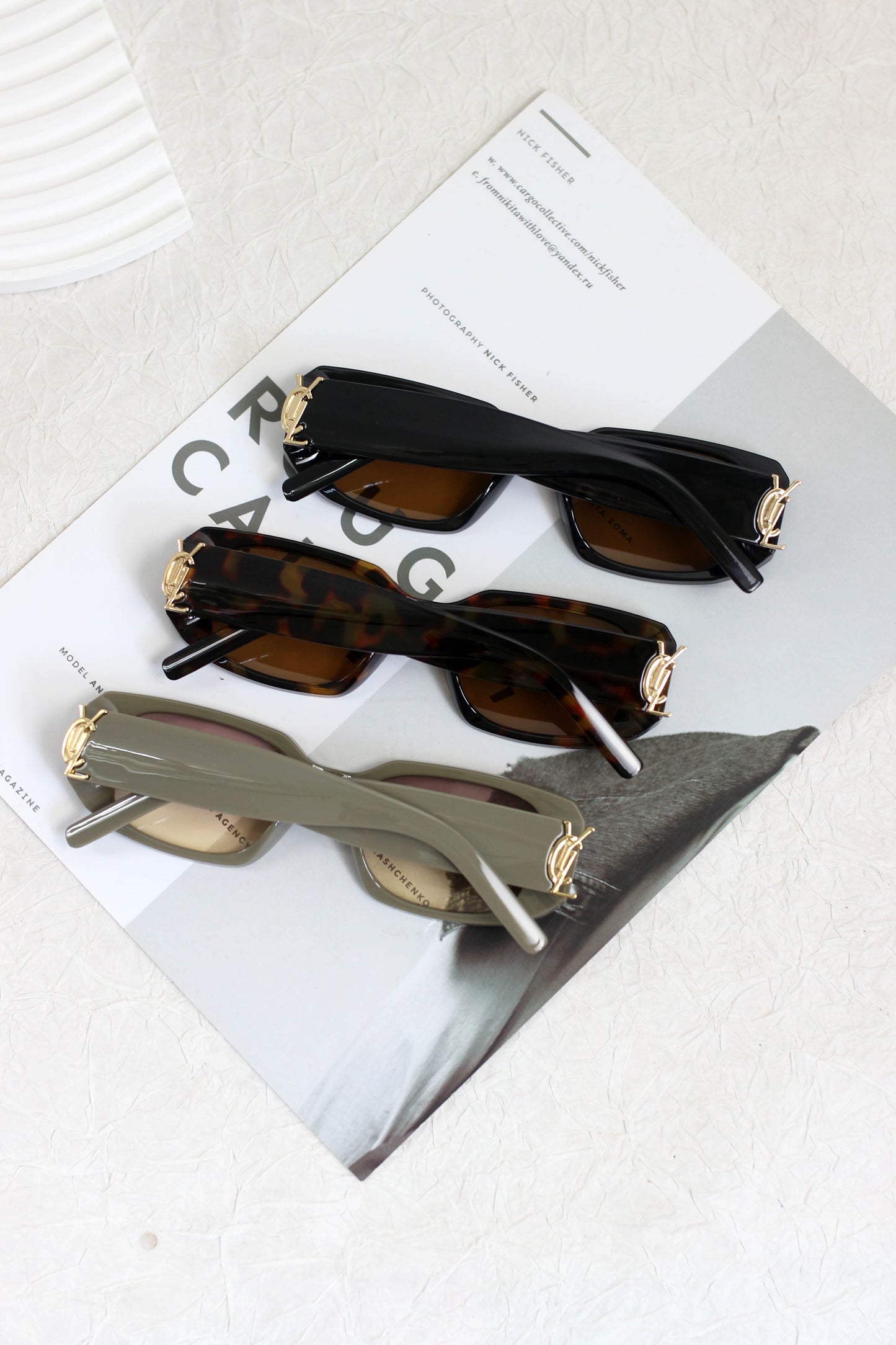 A2507KY54855 - Retro Rectangle Sunglasses