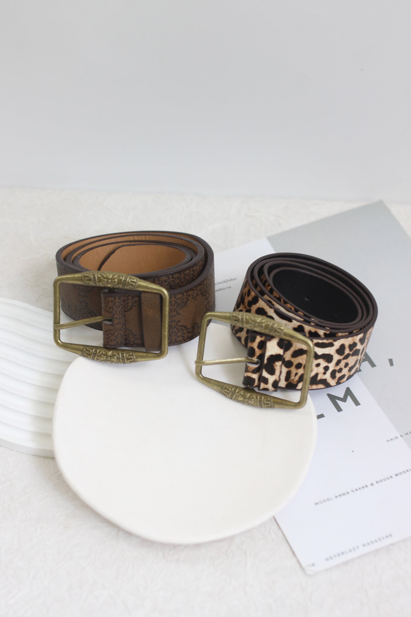 A2507MJ33922 - Vintage Style PU Leather Belt