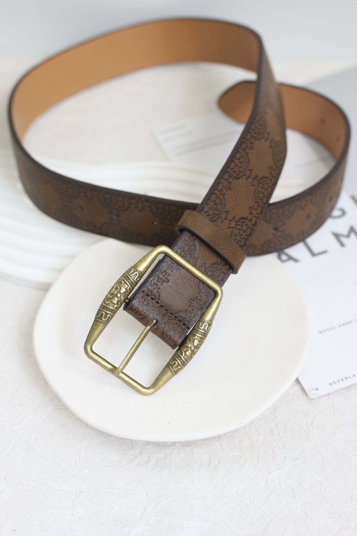 A2507MJ33922 - Vintage Style PU Leather Belt