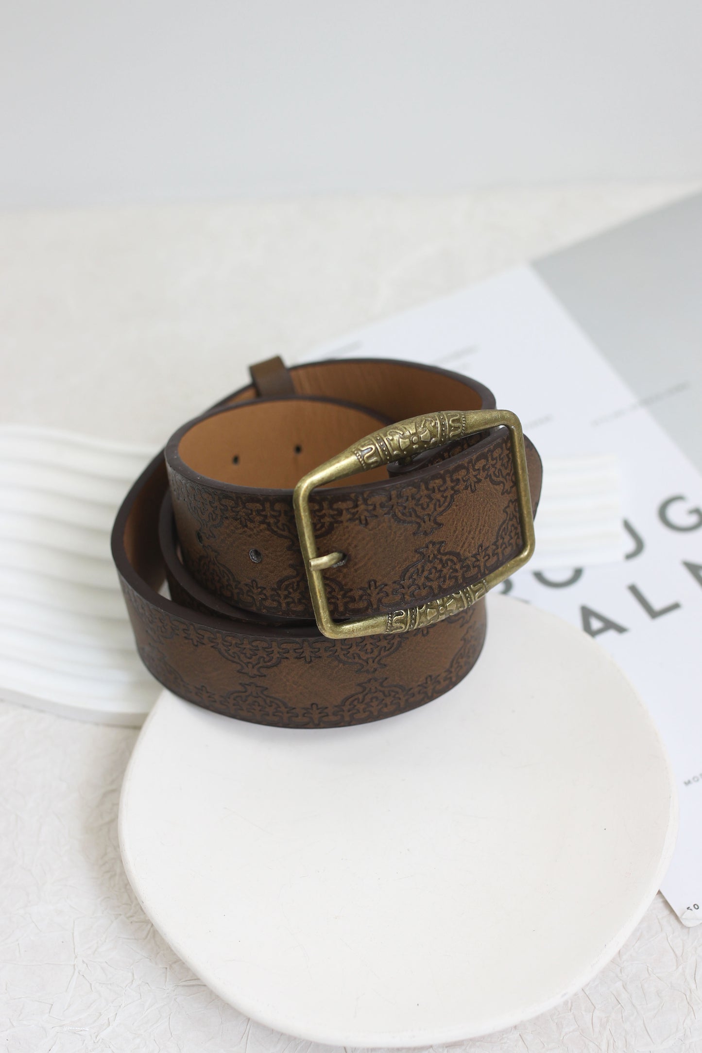 A2507MJ33922 - Vintage Style PU Leather Belt