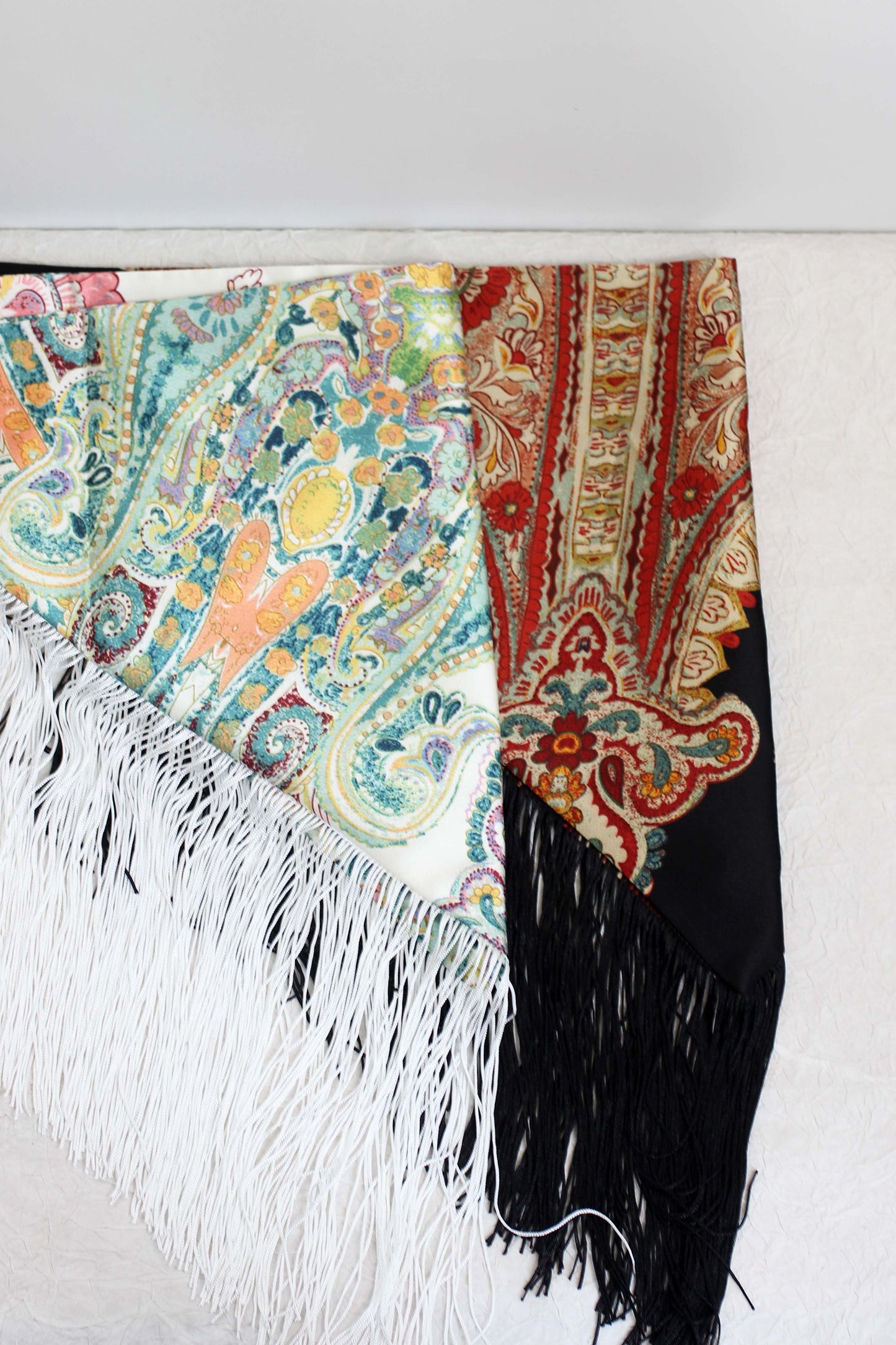 A2507MJ38252 - Boho Fringe Wide Waist Wrap Belt