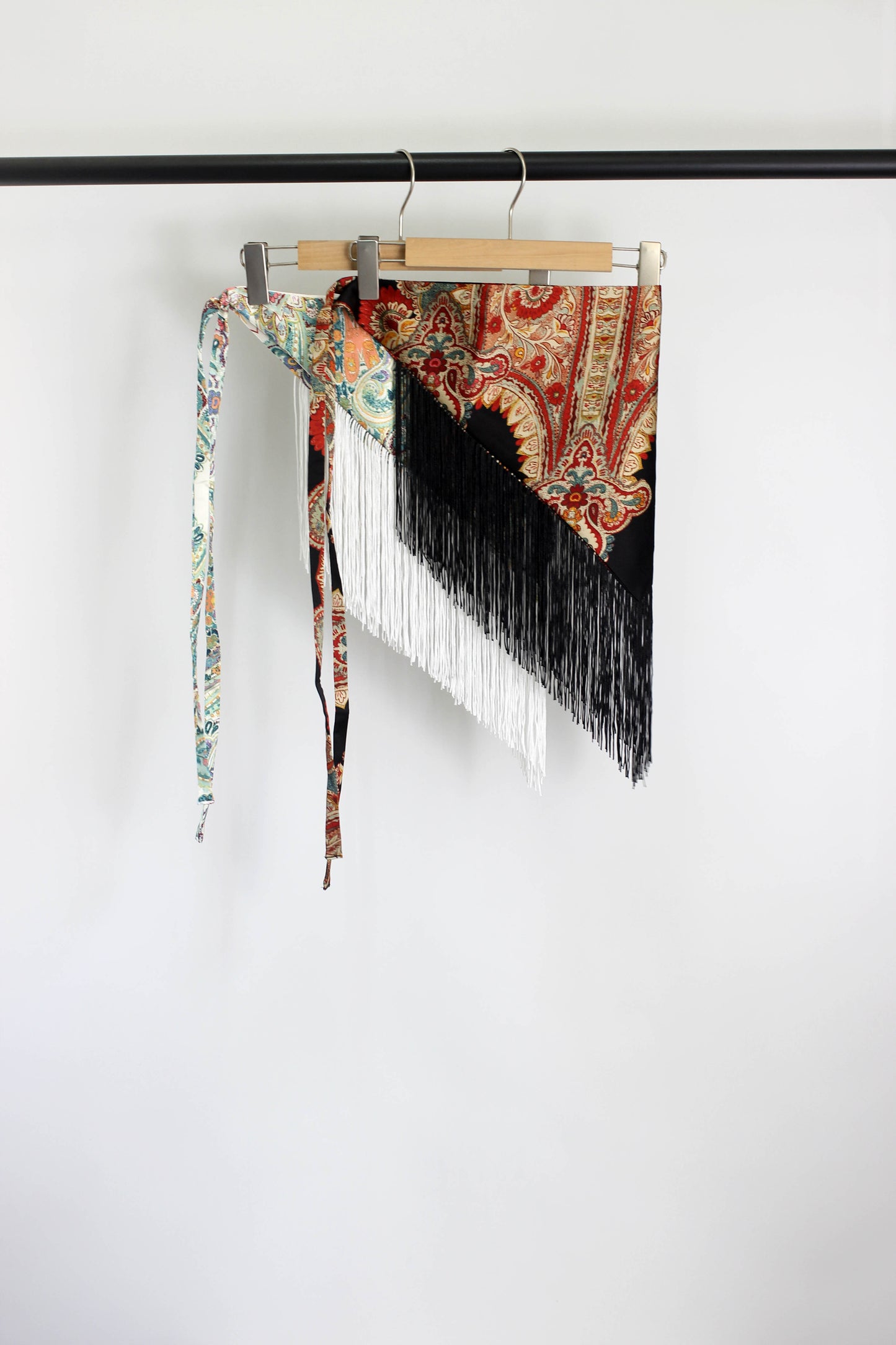 A2507MJ38252 - Boho Fringe Wide Waist Wrap Belt