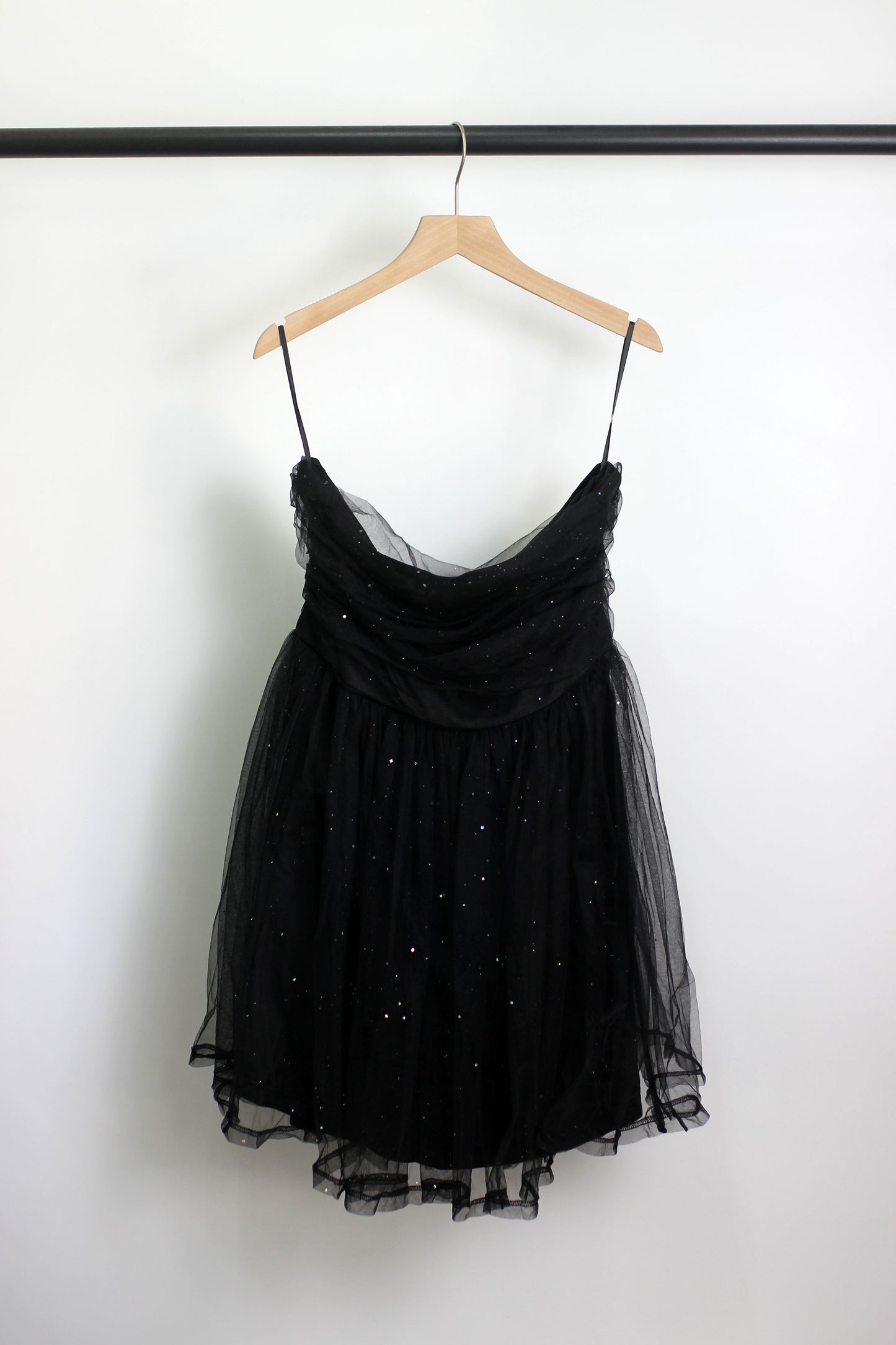 D2412DY86720 - Sparkling Tulle Strapless Mini Dress
