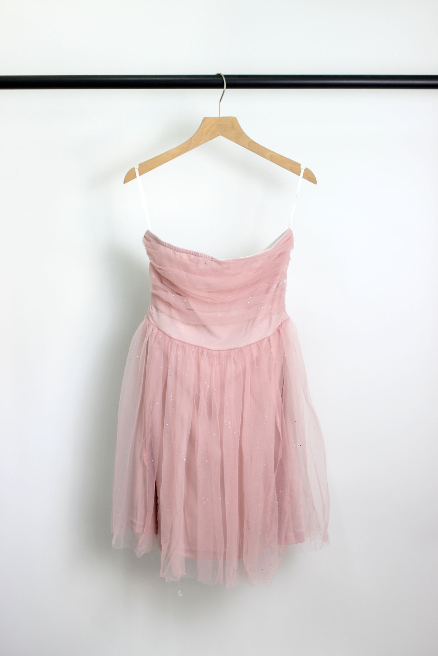 D2412DY86720 - Sparkling Tulle Strapless Mini Dress