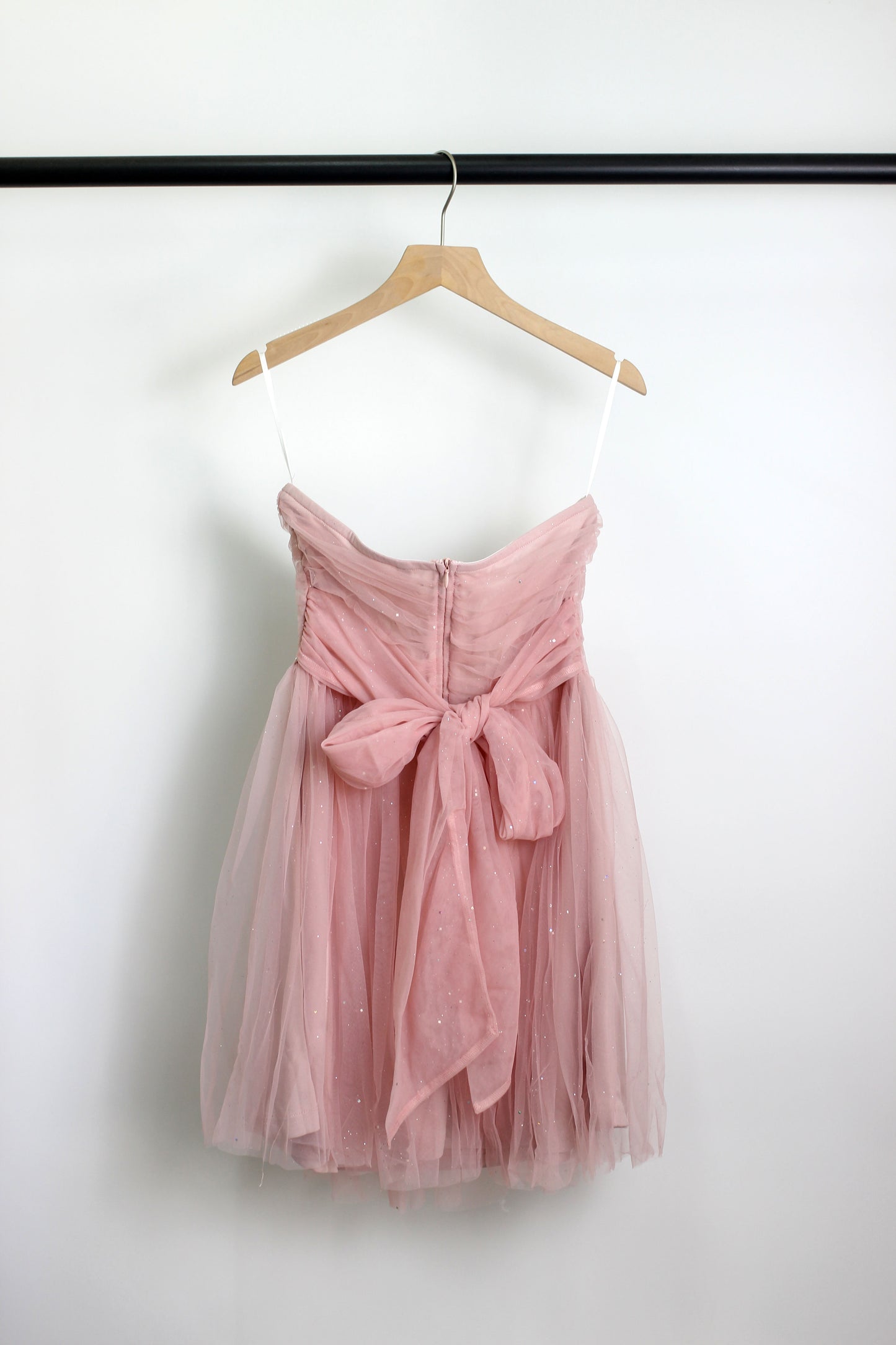 D2412DY86720 - Sparkling Tulle Strapless Mini Dress
