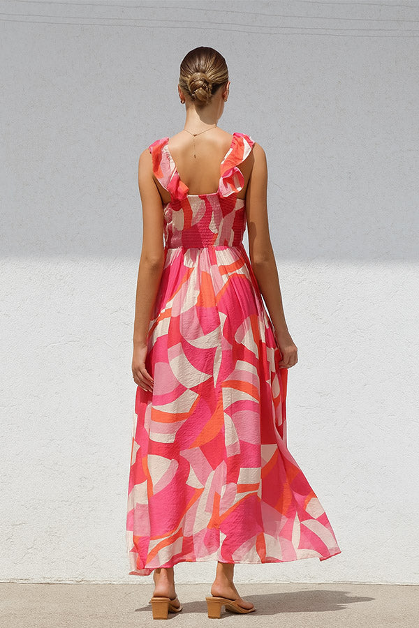 D2506ZM16540 - Floral Boho Maxi Dress