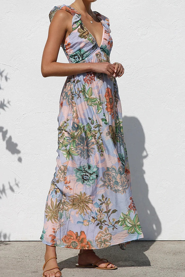 D2506ZM16540 - Floral Boho Maxi Dress