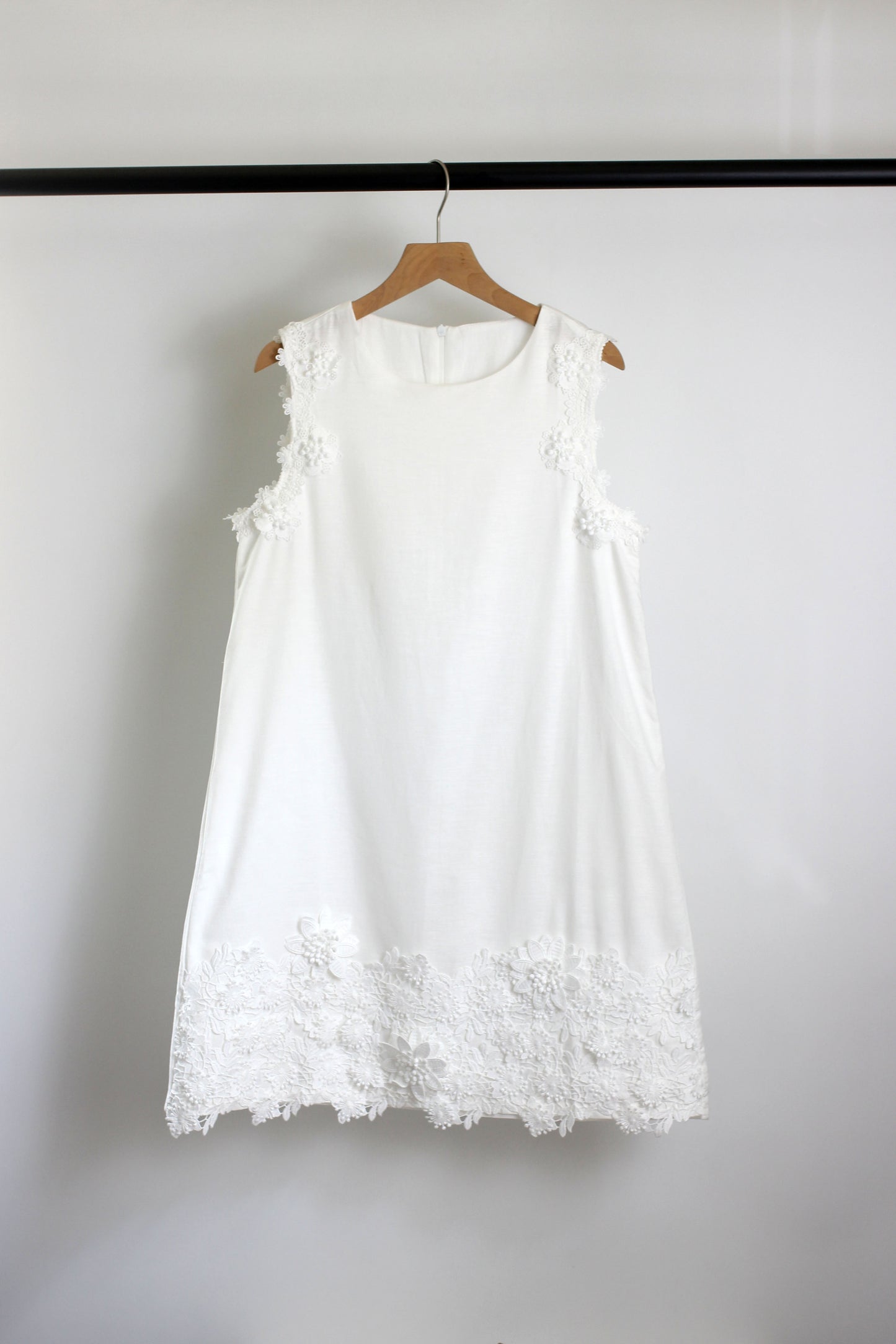D2506ZNY73959 - Linen Blend Sleeveless Shift Dress