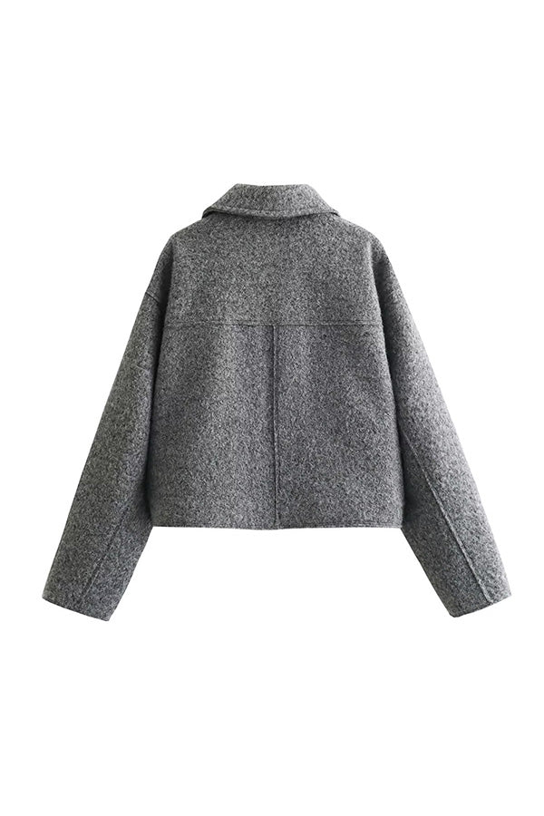 J2508KBZ02 - Women’s Cropped Zip-Up Jacket