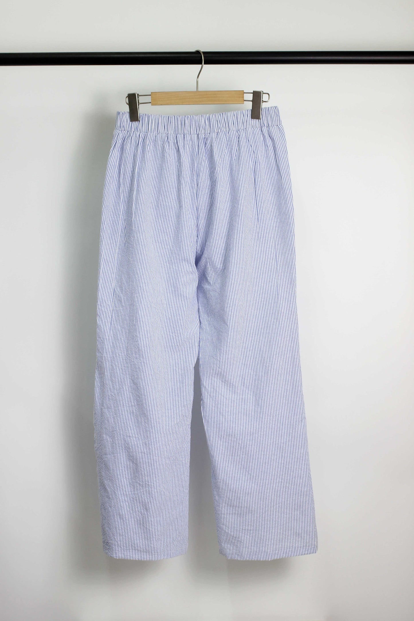 P2502TF39339 - Striped Wide-Leg Drawstring Pants