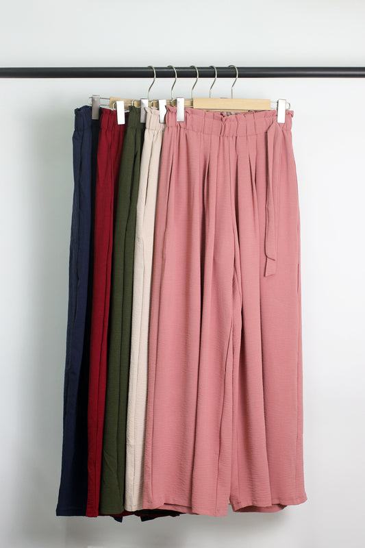 P2503JY25596 - Women's High-Waisted Wide-Leg Pants
