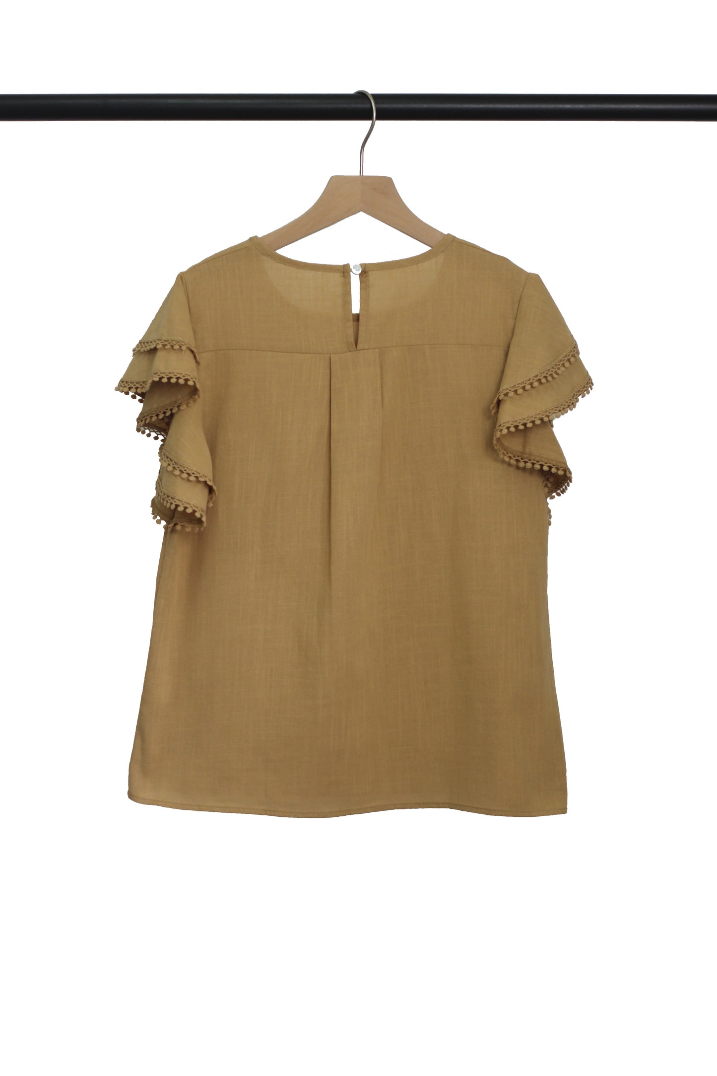 T2402AX27393 - BLOOM SEASON LACE TRIM TOP