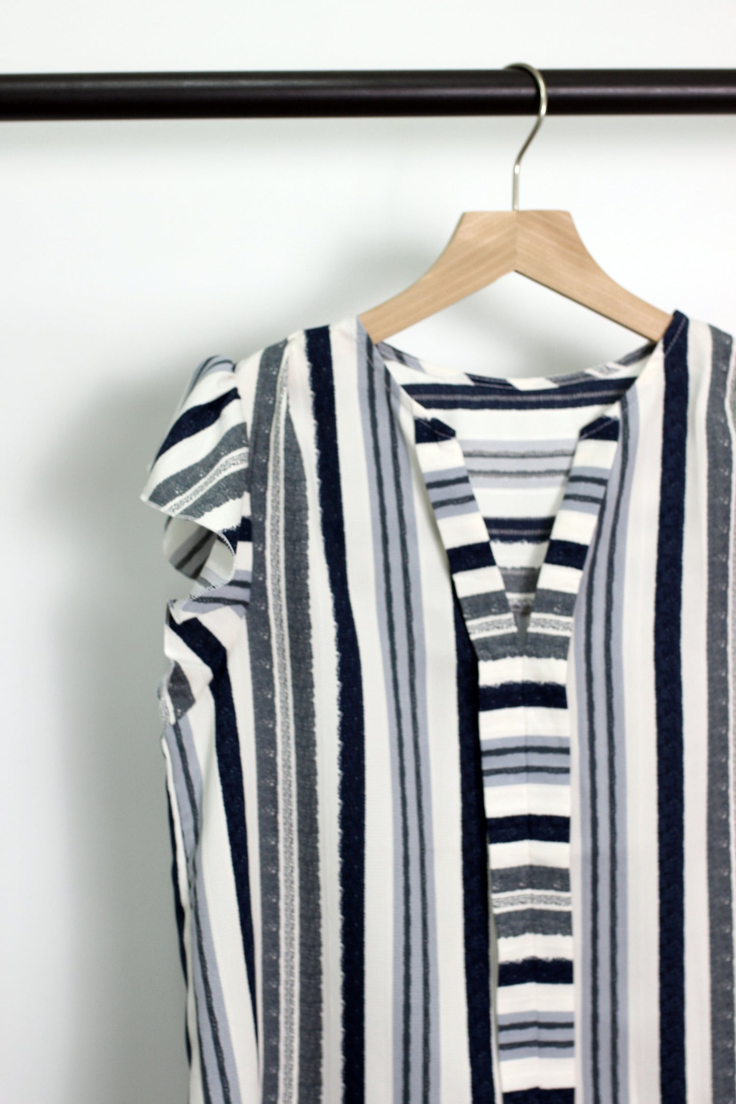 T2403YIB30263 - GET TO WORK STRIPED TOP