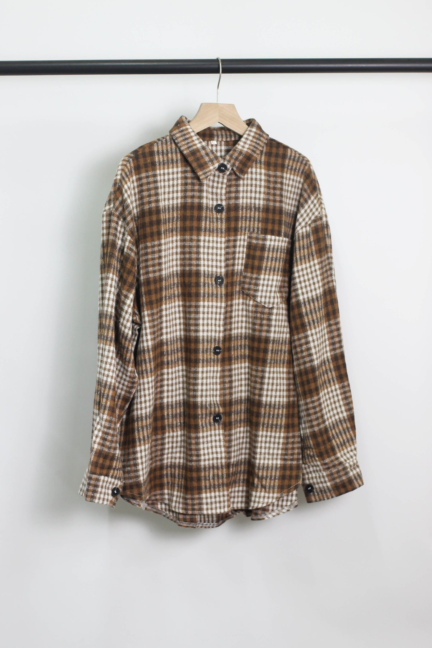 T2408MD84047 - Plaid Flannel Button-Up Shirt