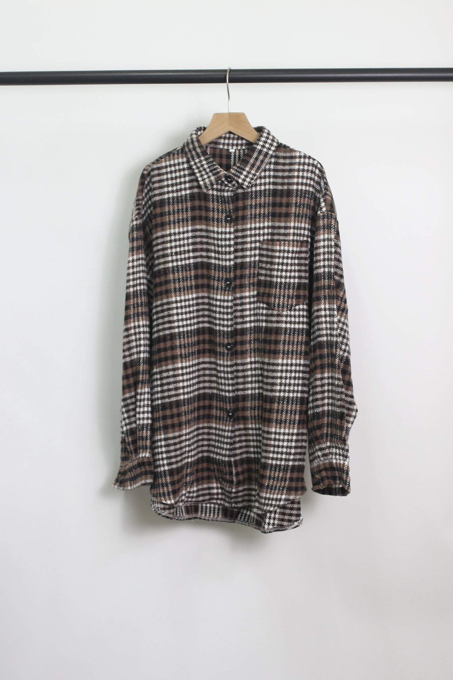 T2408MD84047 - Plaid Flannel Button-Up Shirt