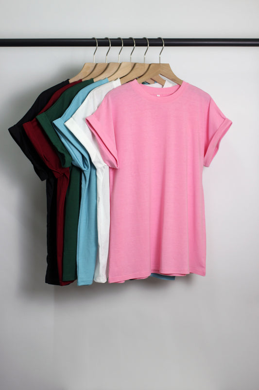 T2412KLD74566 - Casual Solid Color Short-Sleeve T-Shirt