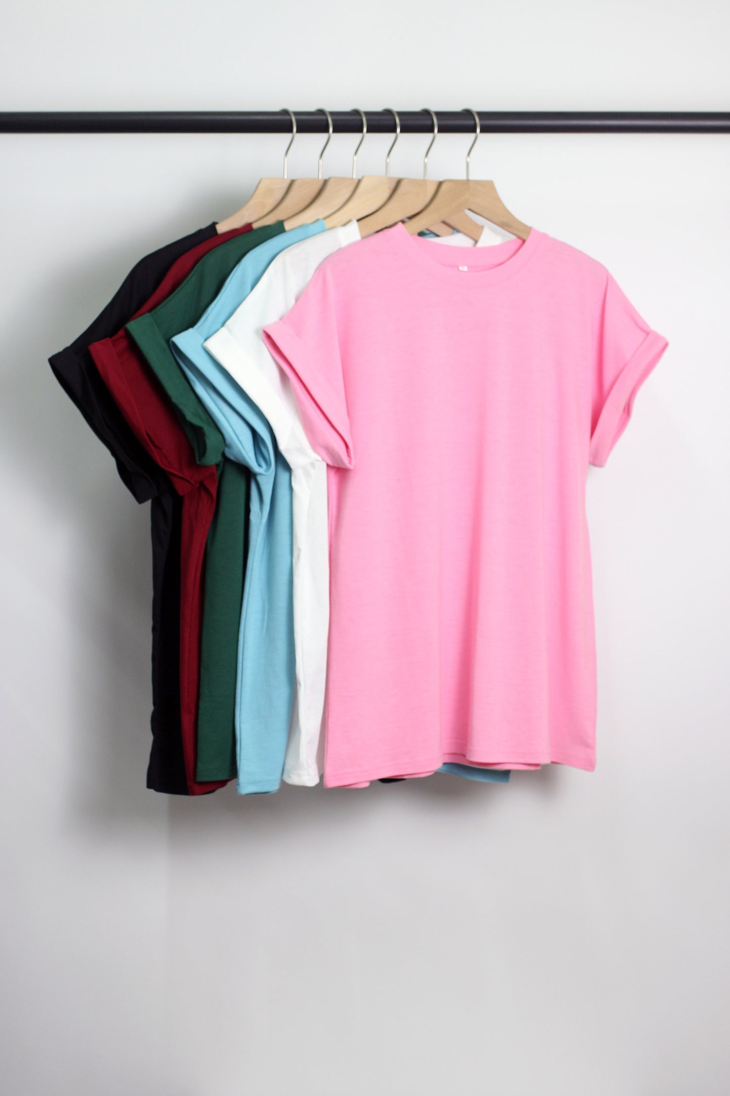 T2412KLD74566 - Casual Solid Color Short-Sleeve T-Shirt