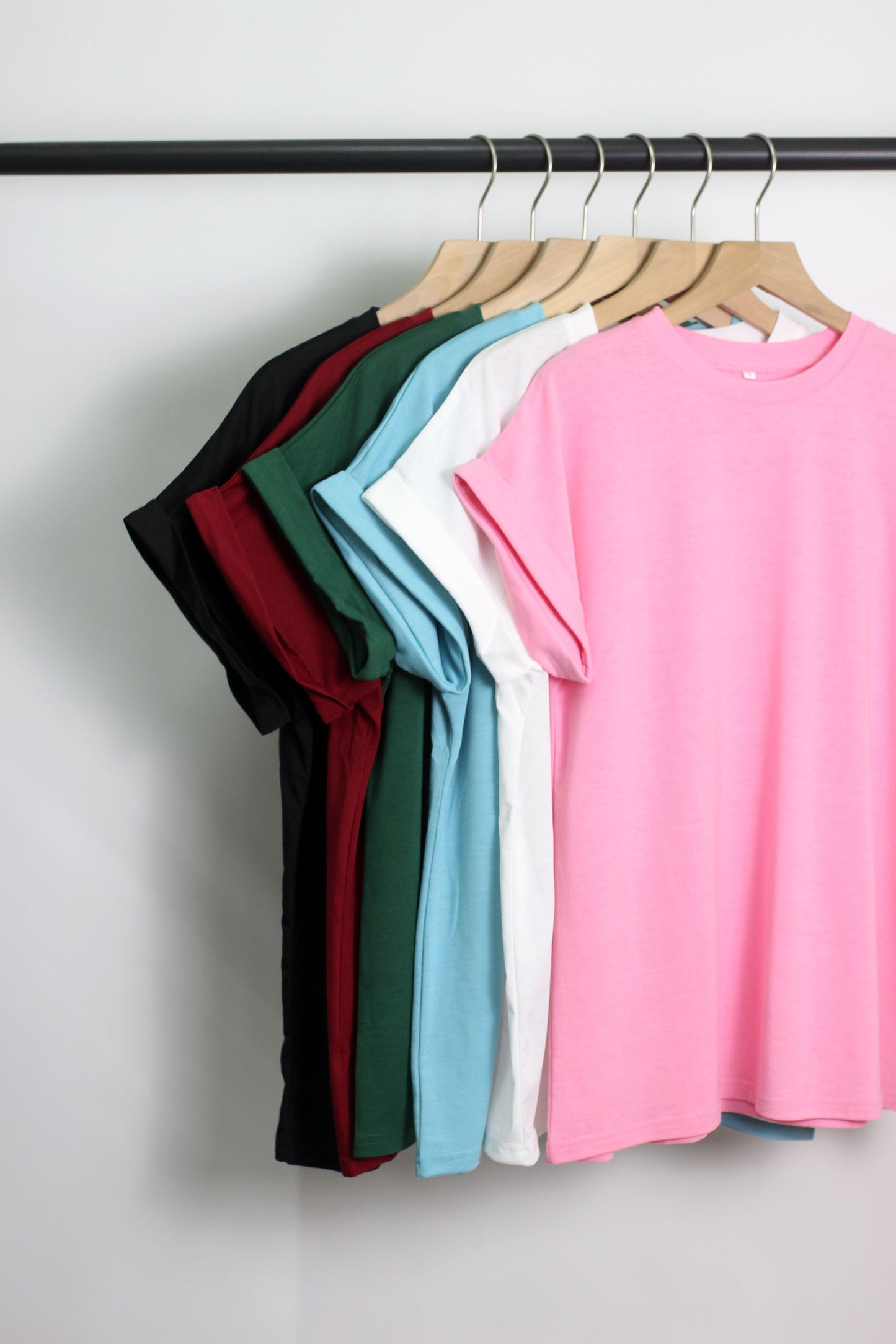 T2412KLD74566 - Casual Solid Color Short-Sleeve T-Shirt