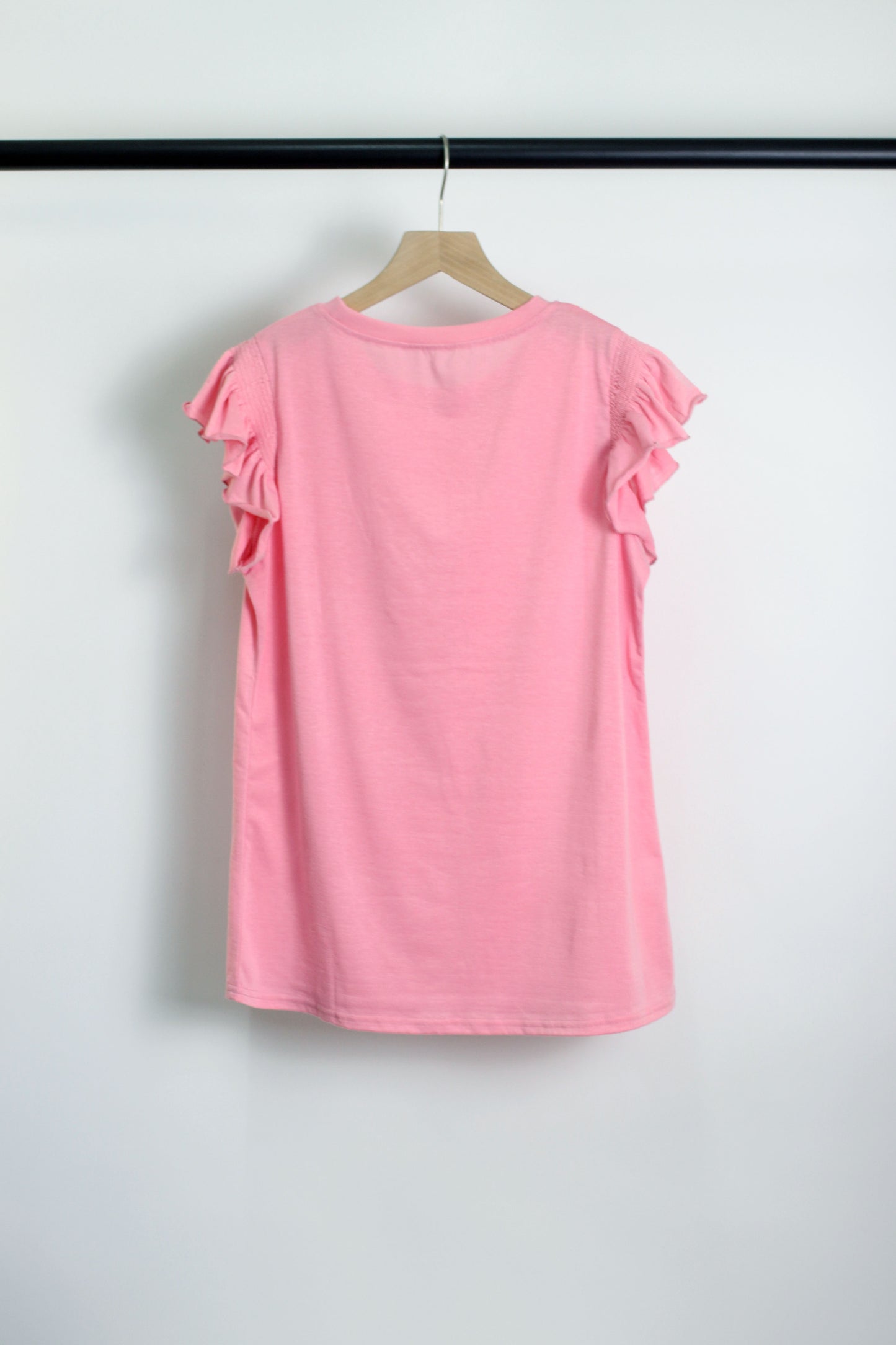T2503JY66406 - Women's Ruffle Sleeve T-Shirt