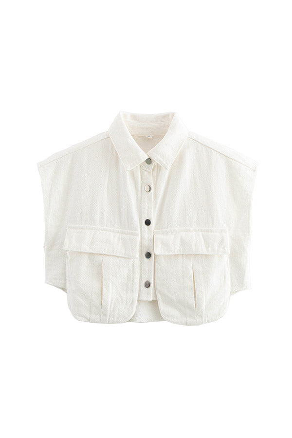 T2507JN58560 - Cotton Utility Crop Vest