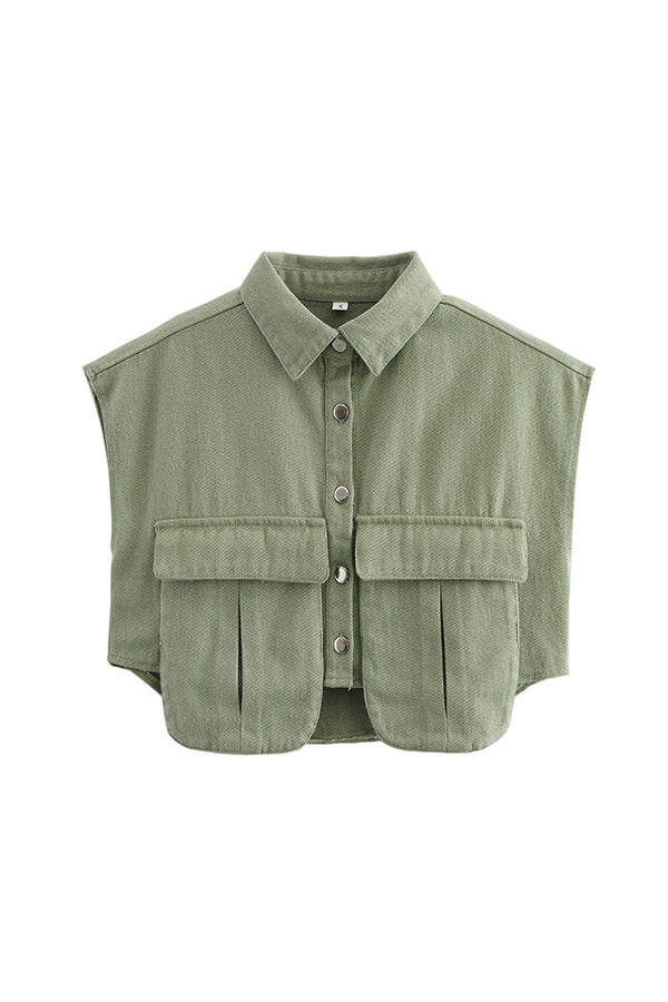 T2507JN58560 - Cotton Utility Crop Vest