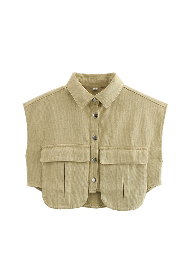 T2507JN58560 - Cotton Utility Crop Vest