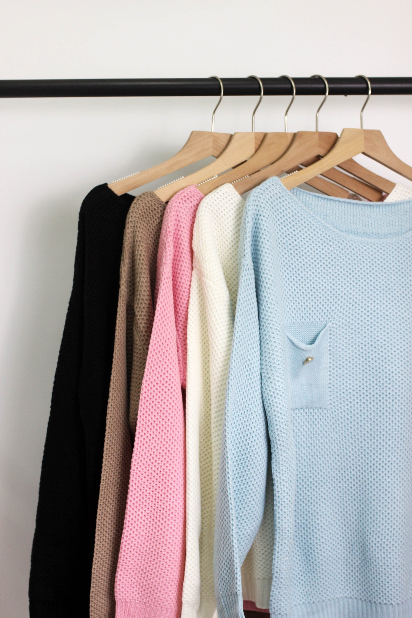 W2406JYYS34629 - WOMEN TEXTURED ACRLIC SWEATER