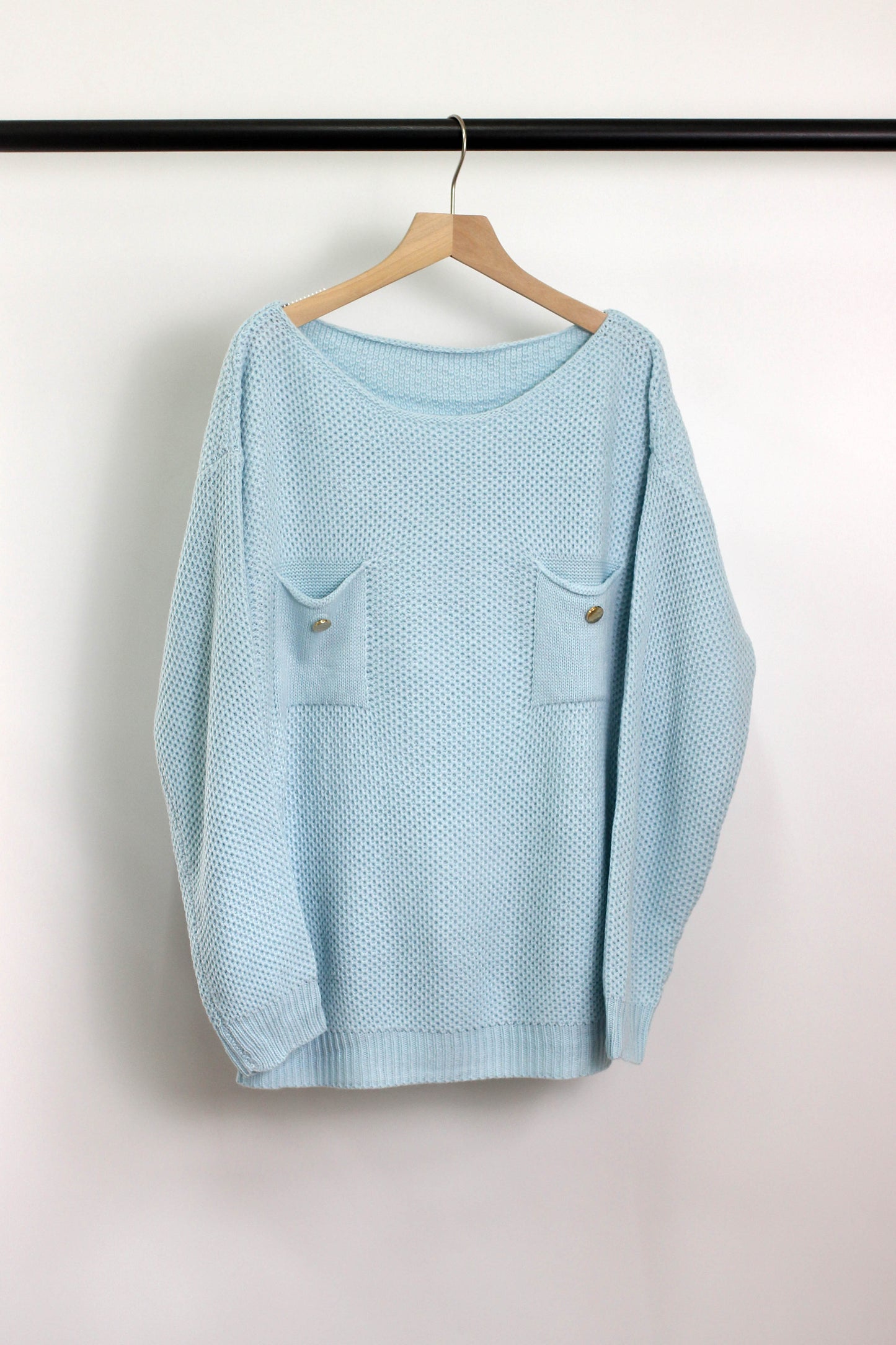 W2406JYYS34629 - WOMEN TEXTURED ACRLIC SWEATER