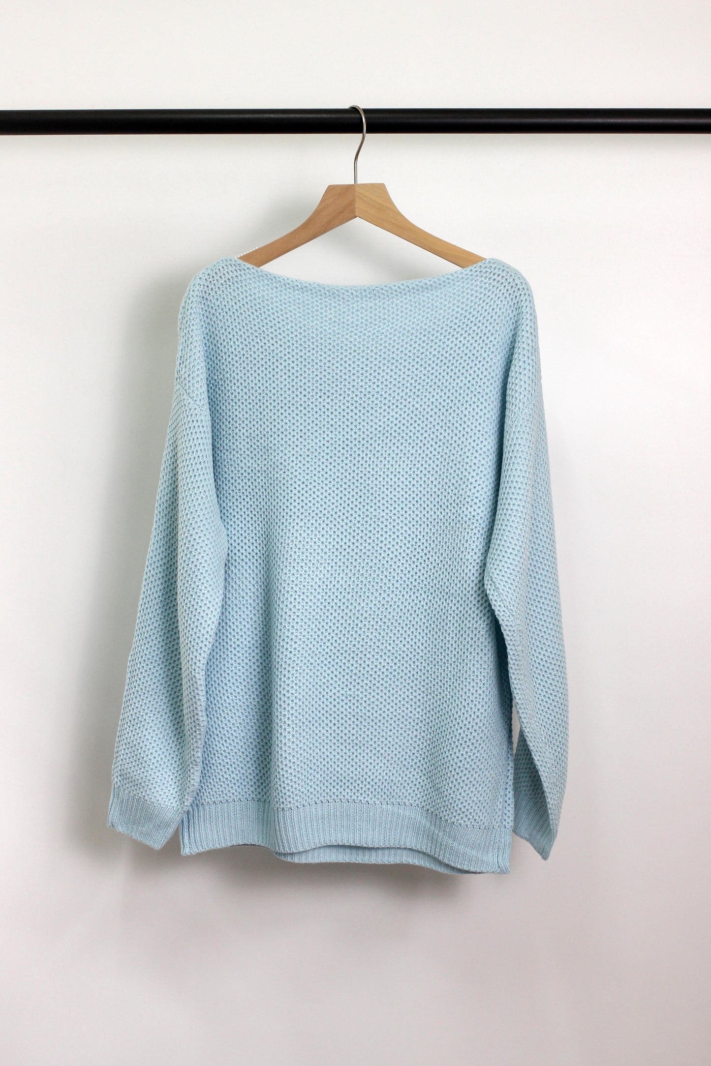 W2406JYYS34629 - WOMEN TEXTURED ACRLIC SWEATER