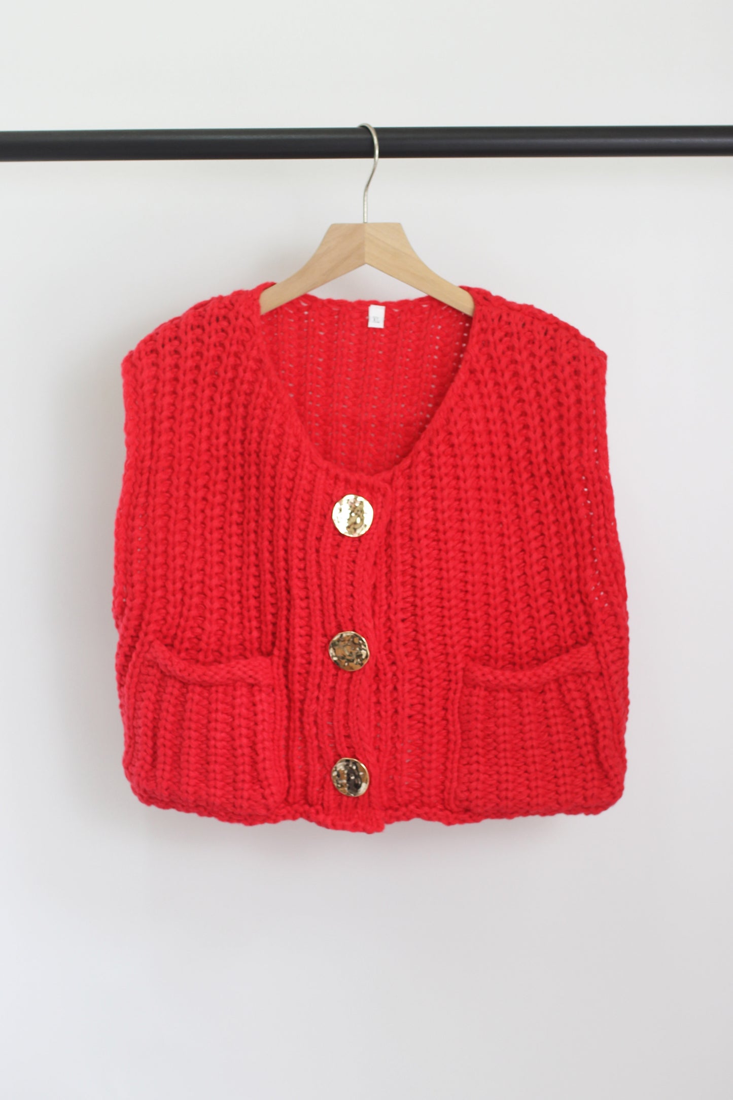 W2406KBZ36375 - CHUNKY KINT POLYESTER SWEATER VEST