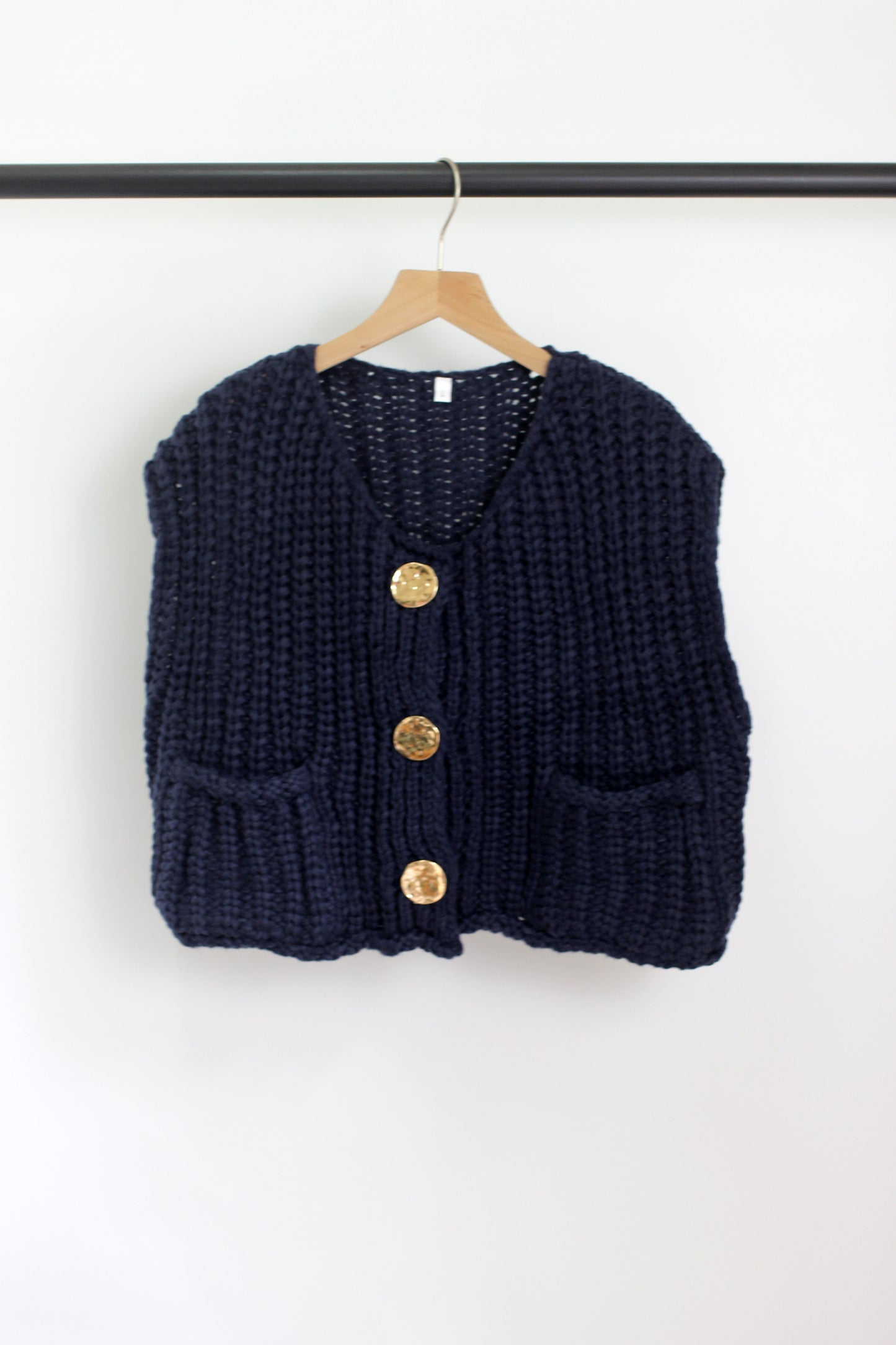 W2406KBZ36375 - CHUNKY KINT POLYESTER SWEATER VEST