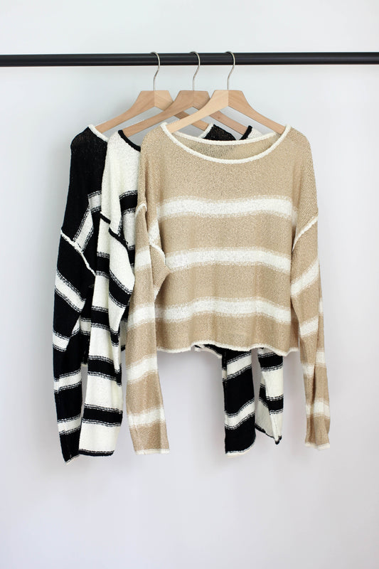 W2406MY25418 - SASKIA STRIPE SWEATER