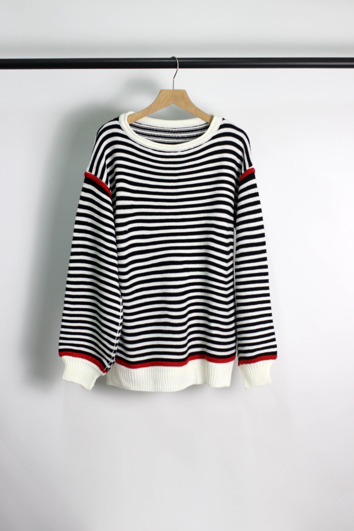 W2506MY35243 - Women¡¯s Classic Striped Knit Sweater