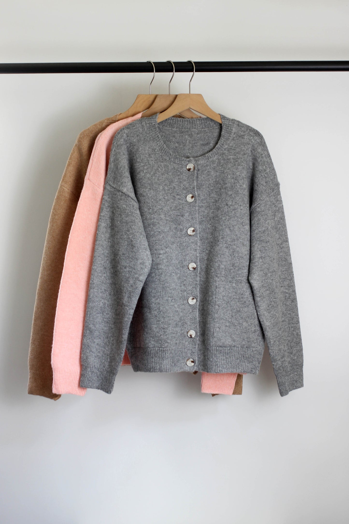 W2507JYYS80689 -Women¡¯s Soft Knit Button-Up Blend Cardigan